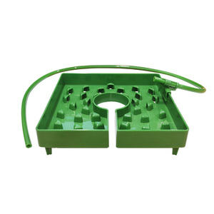 4 inch đá len Cube mũ nhỏ giọt với ống Clip thủy canh thủy lợi nhà kính phù hợp Kit - Product Image 5