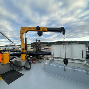Grúa Marina de 2 Toneladas, Grúa de Plataforma para Barcos, Grúa Hidráulica de 2000 kg y 7,54 m para Embarcaciones Pesqueras - Product Image 3