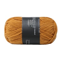 Pelote de laine en coton peigné teint 4 brins de 50g, fil mélangé pour crochet artisanal, idéal pour pulls, bonnets et écharpes de poupées - Vente en gros
