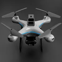 Drone YZ102 - Quadricoptère intelligent avec vol stationnaire par flux optique, évitement d'obstacles quadridirectionnel, Wi-Fi et éclairage LED, télécommande mobile - Idéal pour débutants