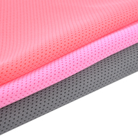 Tissu maille à œil d'oiseau 100% Polyester DTY 140GSM, étoffe pour vêtements de sport, vente en gros