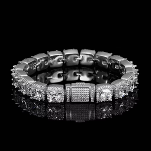 Hip-hop Rock Sugar Chain <b>Copper</b> Inlaid Zircon <b>Bracelet</b> Trendy Brand Personalized Fashion Men's Jewelry Tanjing - Product Image 3