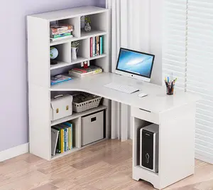 थोक डेस्क लंबी दराज-चीन वाणिज्यिक छात्र कार्यालय सफेद सेट अंतरिक्ष की बचत डेस्क लकड़ी के छोटे आधुनिक घर कंप्यूटर कार्यालय डेस्क आयोजक