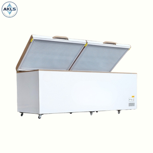 Congelador de arcón de puertas dobles de gran capacidad de 1000l, congelador profundo de puerta abierta superior de refrigeración directa, almacenamiento de alimentos congelados/CARNE/mariscos - Product Image 2