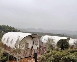 Tente dôme d'extérieur de luxe pour hôtel Tente d'été en forme de <span class=keywords><strong>voilier</strong></span> en acier galvanisé pour mariages, fêtes, camping, étanche - Product Image 5