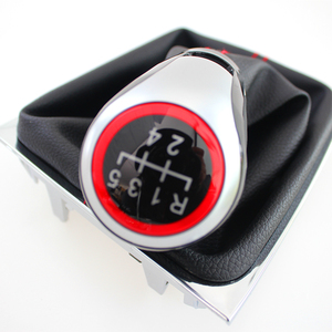 FCGSK - Perilla de Cambio Manual con Cubierta de Cuero Roja en Forma de Círculo para VW <span class=keywords><strong>Golf</strong></span> <span class=keywords><strong>7</strong></span> A7 MK7 para GTI GTD, Venta Caliente de Fábrica - Product Image 4