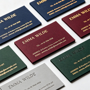 Cartulina gruesa de alta calidad en colores mixtos, impresión offset con logotipo en lámina dorada personalizada para promoción de marca y negocios en exposiciones comerciales - Product Image 1