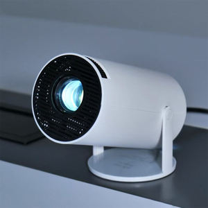 Proyector cilíndrico portátil compacto, soporte ajustable, imagen HD para entretenimiento en el hogar y dormitorio de estudiantes - Product Image 3