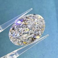 Diamante Sintético Cultivado en Laboratorio, Corte Ovalado, Color D, Claridad VVS1, 2EX, Certificado IGI, 40.11-40.33ct, Sin Mejoras, para Joyería