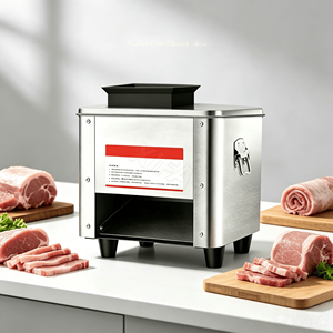 <span class=keywords><strong>Trancheuse</strong></span> à viande professionnelle avec lame amovible en acier inoxydable, facile à nettoyer, compatible lave-vaisselle, pour boucher - Product Image 1