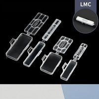 Kotak Penanda Kabel PP Tahan Air, Penanda Kabel Transparan, Identifikasi Kabel Listrik Seri LMC, Penahan Label Zip Tie