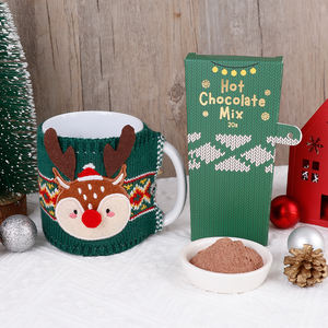 BespritGift, nuevas tendencias, taza acogedora de Reno y juego de Choc caliente, juego de regalo de Navidad creativo personalizado <span class=keywords><strong>para</strong></span> el mejor regalo de Año Nuevo - Product Image 3