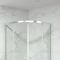 Cabine de douche étanche recommandée pour salle de bain avec dimensions personnalisables, en verre
