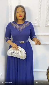 Nouvelle robe de soirée en mousseline de soie de style décontracté tendance 2025 de haute qualité, nouvelle robe <span class=keywords><strong>grande</strong></span> <span class=keywords><strong>taille</strong></span>, robe plissée africaine de <span class=keywords><strong>grande</strong></span> <span class=keywords><strong>taille</strong></span> - Product Image 3