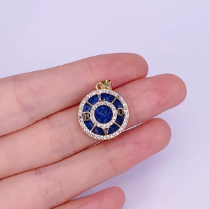 Colgante <span class=keywords><strong>de</strong></span> lazurita <span class=keywords><strong>de</strong></span> moda, joyería, brújula, amor, cielo estrellado, <span class=keywords><strong>amuleto</strong></span>, <span class=keywords><strong>estrella</strong></span> <span class=keywords><strong>de</strong></span> <span class=keywords><strong>David</strong></span>, collar <span class=keywords><strong>de</strong></span> circón, colgante, accesorios, joyería - Product Image 6