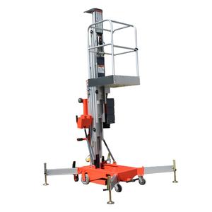 <span class=keywords><strong>Elevador</strong></span> Hidráulico Móvil de Aluminio de un Solo Mástil, <span class=keywords><strong>Elevador</strong></span> Aéreo Manual para Pasar por Puertas - Product Image 2