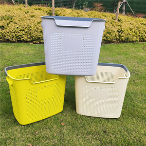 Laundry <b>Basket</b> Rectangle <b>Large</b> Durable Plastic Storage Organizer For Clothes Toys - Product Image 1