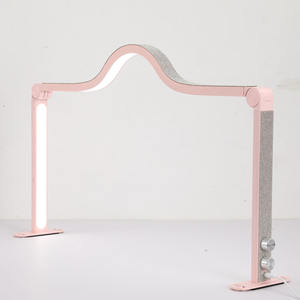 2 in 1ハーフムーンスクエアマニキュアLEDテーブルランプLEDクリスタルネイルUVデスクランプラインストーンまつげビューティーテーブルランプ - Product Image 2