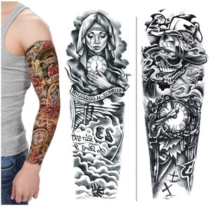 <span class=keywords><strong>Manga</strong></span> completa de transferencia de agua personalizada, pegatina de <span class=keywords><strong>tatuaje</strong></span> corporal, pegatinas para brazo y <span class=keywords><strong>pierna</strong></span>, Mangas de <span class=keywords><strong>tatuaje</strong></span> temporal - Product Image 1