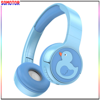 Headphone Bluetooth Nirkabel Desain Bebek Menggemaskan untuk Musik, Game, dan Olahraga