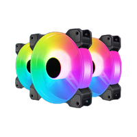 Ventilateur de boîtier LED AntarcChill 120 mm pour ordinateur, ventilateurs de refroidissement avec contrôleur de vitesse ARGB 6 broches, ventilateur de refroidissement pour boîtier d'ordinateur