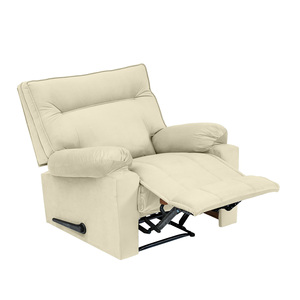 Silla reclinable giratoria y mecedora de terciopelo moderna de alto rendimiento y alta calidad con luz de masaje, con una luz de masaje y un gran rendimiento - Product Image 1