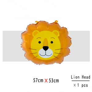 ホットヘリウムバルーンかわいい漫画のデザインパーティーの装飾子供のおもちゃ大型タイガーパンダ動物の頭のホイルバルーン - Product Image 4