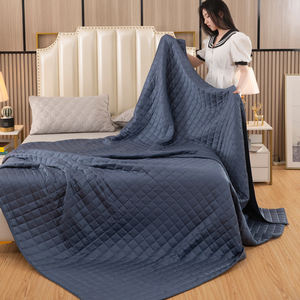 Couverture lestée thérapeutique en bambou pour enfants <span class=keywords><strong>anxieux</strong></span> et autistes, vente chaude 2024, couverture matelassée portable pour la maison, les voyages, l'avion, les pique-niques - Product Image 1