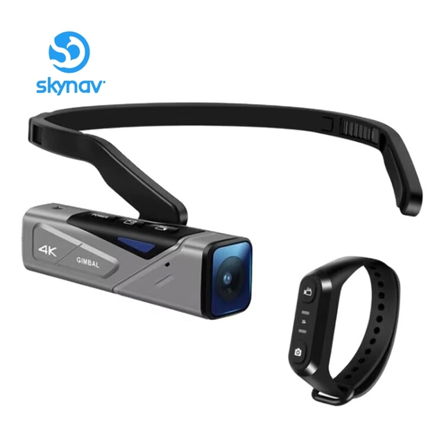 Professional Sport Camera Auto Focus 4K Waterproof 120 Wide Angle Head Mounted Camcorder Hands-Free with WiFi for Vlog
