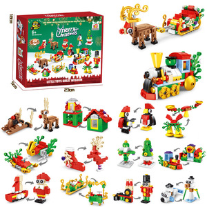 Giáo Dục Xây Dựng Khối Trẻ Em Đồ Chơi Khủng Long Xe Côn Trùng Mô Hình Động Vật <span class=keywords><strong>DIY</strong></span> Mini Xây Dựng Khối Cho Món Quà Giáng Sinh - Product Image 1