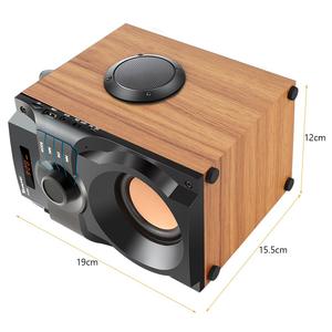 Altavoz de madera de alta potencia con dientes azules, reproductor de música estéreo inalámbrico, <span class=keywords><strong>Subwoofer</strong></span>, Mini altavoz para exteriores - Product Image 2