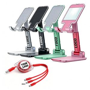 Wholesale Promo Gift Custom Logo Multifunctional Metal Plastic Phone <b>Tablet</b> <b>Stand</b>, Desktop <b>Stand</b> <b>for</b> Mobile Phones - Product Image 1