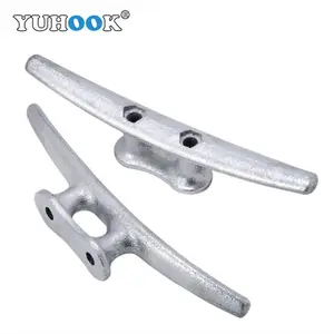 Hot sale Hot Dip Galvanized Mooring Dock Cleat Malleable Casting or aluminium S dock cleat for Boats and Docks