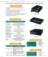 Convertisseur de média optique simple vers multi-ports Ethernet, 1000 Mbps