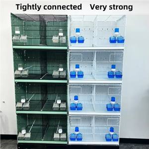 Vogelkweekkooi Natuurlijke Papegaaienkooi Grote Metalen Moderne Kanarie Meerdere Lagen Opvouwbare Huisdierkweekkooien Vogels Plastic Bak - Product Image 5