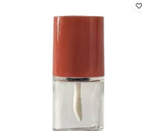Botol kaca bening 10 ml dengan Lip Rush Pemoles kuku botol kaca dengan sikat dan topi plastik kustom