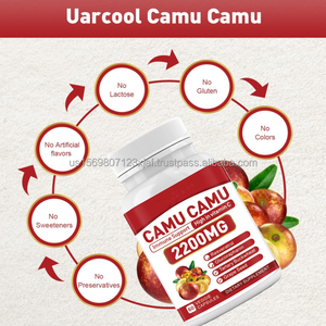 Extracto de Camu de etiqueta privada Cápsulas de vitamina C de fruta 1000mg Suplemento de refuerzo del sistema inmunológico Cápsula orgánica de Camu - Product Image 5
