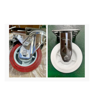 Fabrik preis 4/5/6/8 Zoll 250/350/450/550kg SS Nylon PA Heavy Duty 6X2 Rollen 500kg Lenk rolle Rollen rad - Product Image 6