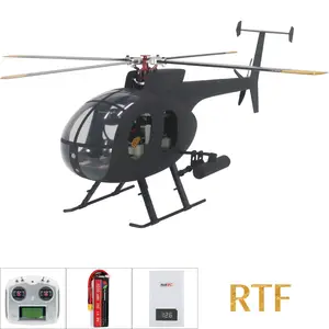 FLISHRC Roban MD500E MD500 G-Jive 450尺寸直升机秤四旋翼桨叶6CH全球定位系统，H1飞行控制器RTF不飞翼