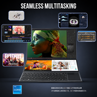 Nouvel ordinateur portable de jeu à double écran 16'' + 14'' tactile, fabrication chinoise OEM/ODM, Intel Core I7 9750H, 32 Go de RAM, 1 To SSD