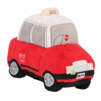 Jouet en peluche taxi personnalisé avec logo brodé, souvenir de voyage, jouet en peluche en forme de taxi de dessin animé, jouet doux en forme de taxi