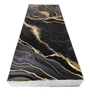 UV Marble <b>PVC</b> Interlocking Wall Panels Waterproof Fireproof for Commercial Interior Use in Hospitals & Hotels - Product Image 1