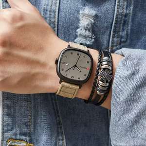 Reloj de Cuarzo de Cuero para Hombre con Fecha, Reloj Casual, Reloj Deportivo para Hombre, Reloj de Lujo para Hombre de Negocios - Product Image 3