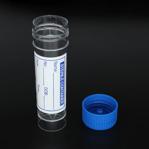 सामान्य प्लास्टिक कंटेनर के लिए मूत्र नमूना 30ml मूत्र कंटेनर डिस्पोजेबल मूत्र कप के साथ रंगीन टोपी - Product Image 5