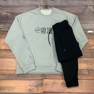 Sudadera de Otoño para Hombre, 100% Algodón, Cuello Redondo, Hombros Caídos, Corte Holgado, con Estampado y Bordado Personalizado de Alta Calidad - Product Image 1