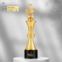 Trofi mikrofon musik emas kustom untuk menyanyi/pidato/kompetisi kafan, penghargaan siswa