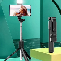 Perche à selfie pour téléphone portable, mini trépied, télécommande universelle, support universel pour téléphone portable