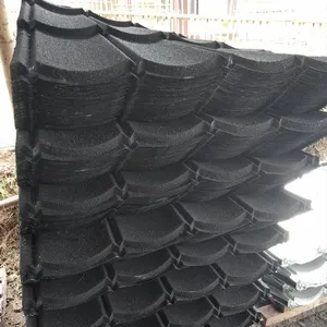 China Roof Tile Roofing Sheet Galvanlume Stone Color Coated Metal Roof Tiles Factory Price