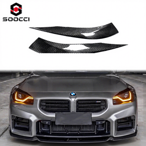 Alis lampu depan peningkatan baru serat karbon kering untuk BMW G87 M2 lampu depan alis kualitas tinggi Trim penutup lampu - Product Image 1