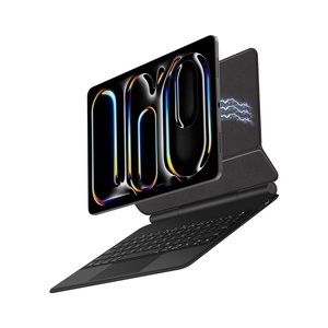 Nueva <span class=keywords><strong>Funda</strong></span> con Teclado Mágico Táctil RGB y Conector Pogo Pin <span class=keywords><strong>Original</strong></span> de Aluminio para <span class=keywords><strong>iPad</strong></span> Pro 12.9 13 M4 M5 <span class=keywords><strong>iPad</strong></span> Air 6 7 13 Pulgadas M3 - Product Image 1